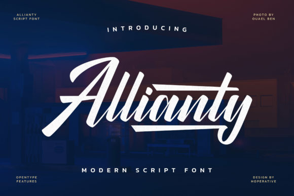 Allianty Font: A Stylish Script for Editorial Design