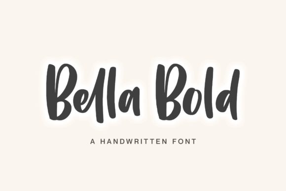 Bella Bold: A Handwritten Typeface for Editorial Elegance