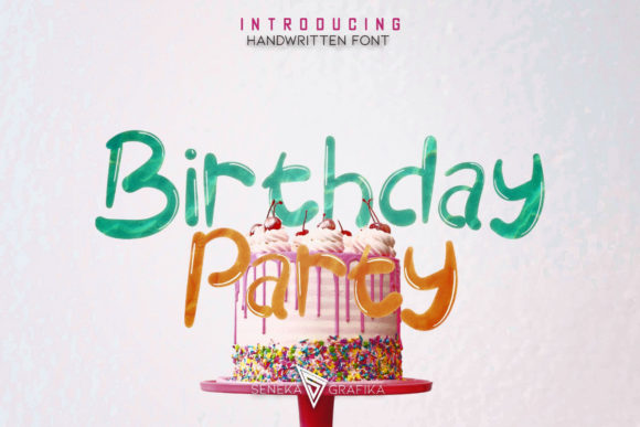Birthday Party Font Review: A Handwritten Typeface for Warm Campaigns