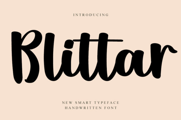 Blittar Font: A Stylish Script for Modern Web Design