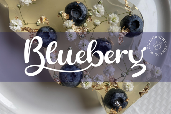 Bluebery: A Playful Script Font for Creative Projects