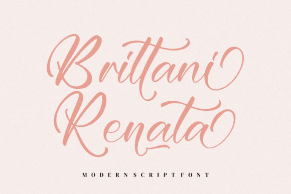 Brittani Renata: A Modern Script Font for Strong Brand Identity