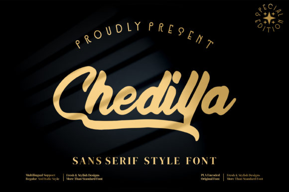 Chedillla: A Bold Handwritten Typeface for Digital Branding