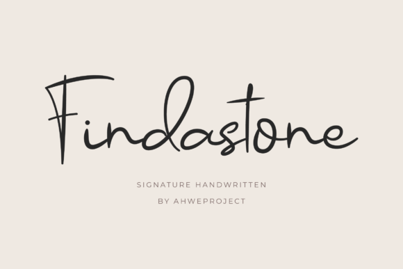Findastone: A Delicate Script Font for Elegant Branding Projects
