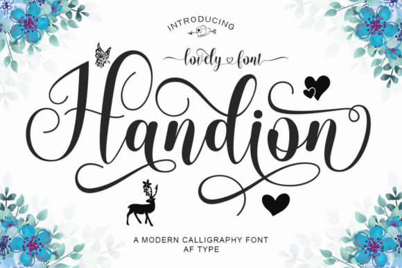 Handion: A Handwritten Typeface for Editorial Elegance