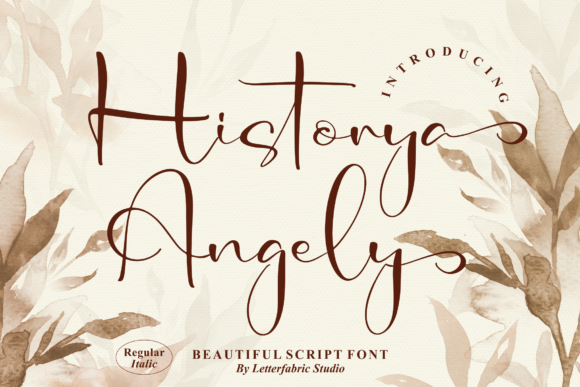 Historya Angely: A Versatile Script Font for Creative Branding