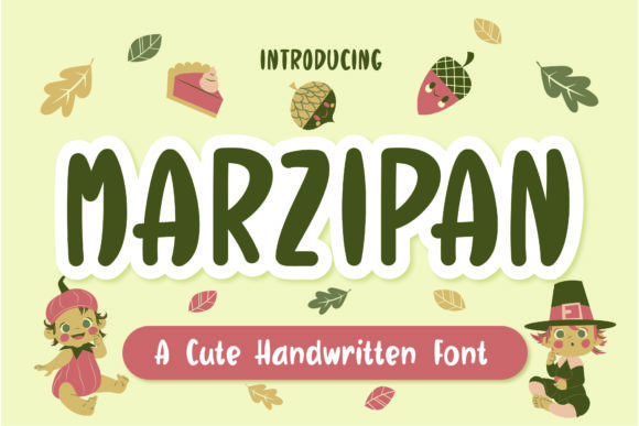 Marzipan Font: A Handwritten Typeface for Creative Makers