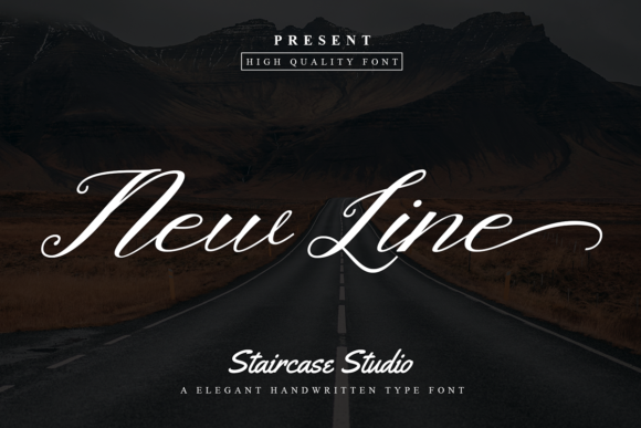 Newline Font: A Script Amp Typeface for Polished Web Design