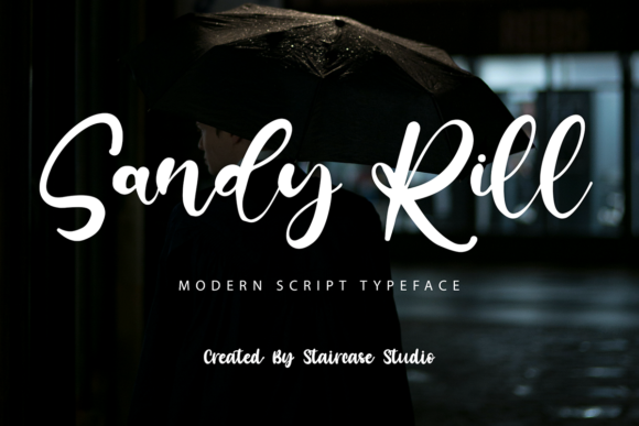 Sandy Rill: A Modern Script Font for Editorial Design