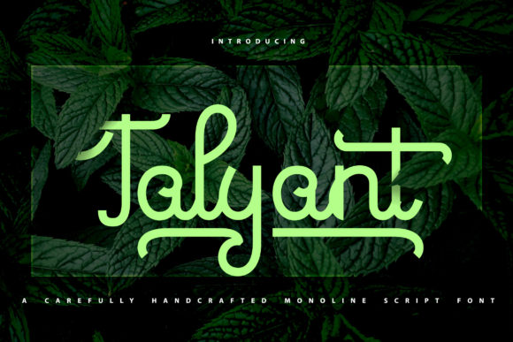 Talyant: A Script Font That Elevates Digital Design