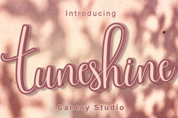 Tuneshine: A Script Font with Lively Elegance