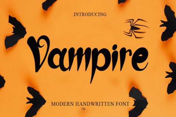 Vampire Font: A Handwritten Typeface for Digital Branding